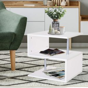 Set of 2 - 2-Tier "S" End Coffee Table