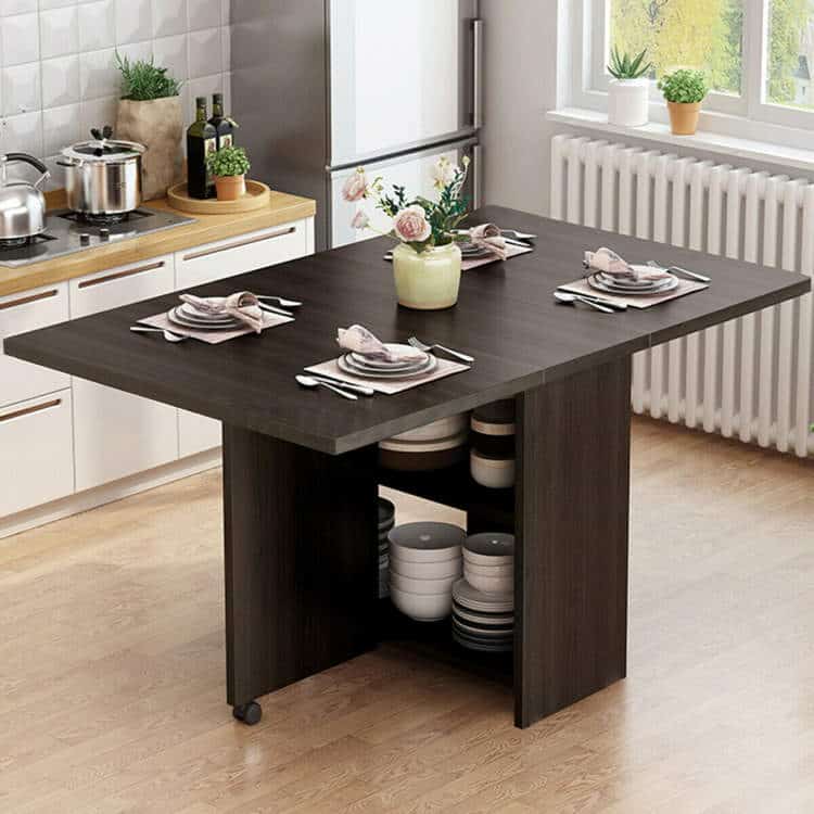 3-In-1 Rolling Folding Kitchen or Dining Table