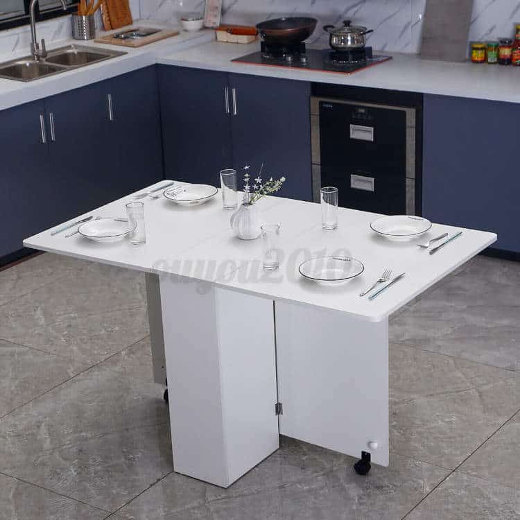 3-In-1 Rolling Folding Kitchen or Dining Table
