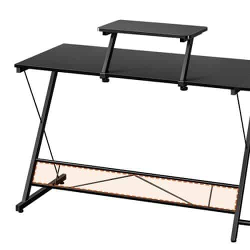 Topeakmart L-Shaped Home Office Corner Desk for Gaming, Writing, or Working Table