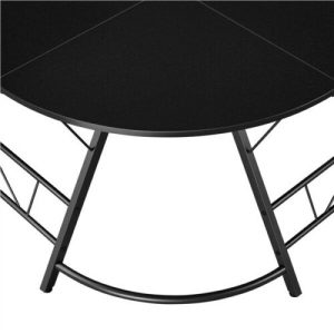Topeakmart L-Shaped Home Office Corner Desk for Gaming, Writing, or Working Table