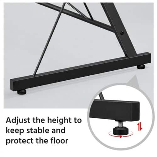 Topeakmart L-Shaped Home Office Corner Desk for Gaming, Writing, or Working Table