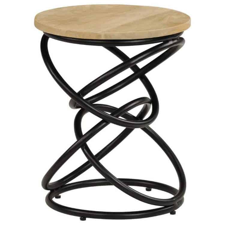 vidaXL Handmade Solid Mango Wood Side or End Table
