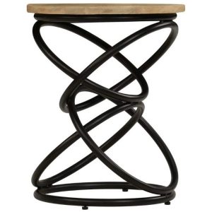vidaXL Handmade Solid Mango Wood Side or End Table