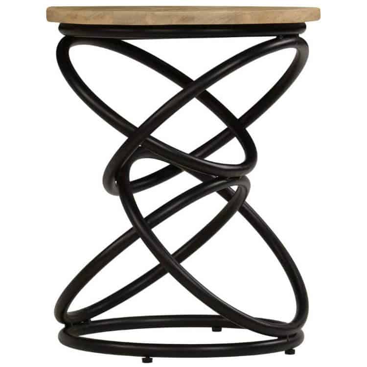 vidaXL Handmade Solid Mango Wood Side or End Table