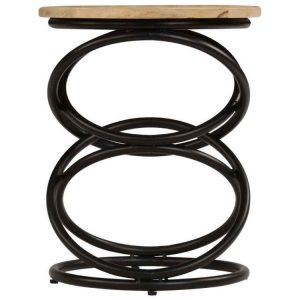 vidaXL Handmade Solid Mango Wood Side or End Table