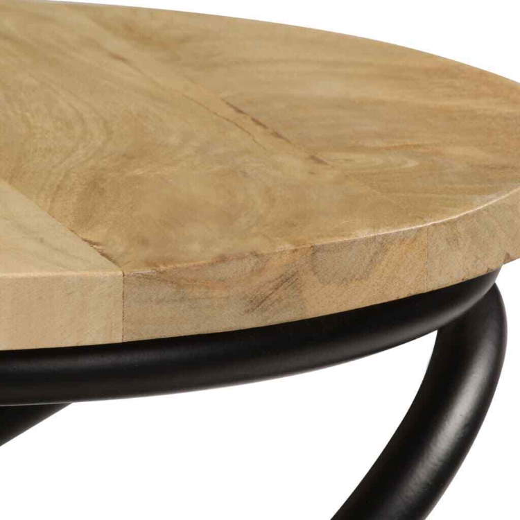 vidaXL Handmade Solid Mango Wood Side or End Table