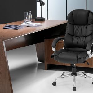 Black Office High-Back Adjustable Ergonomic Chair