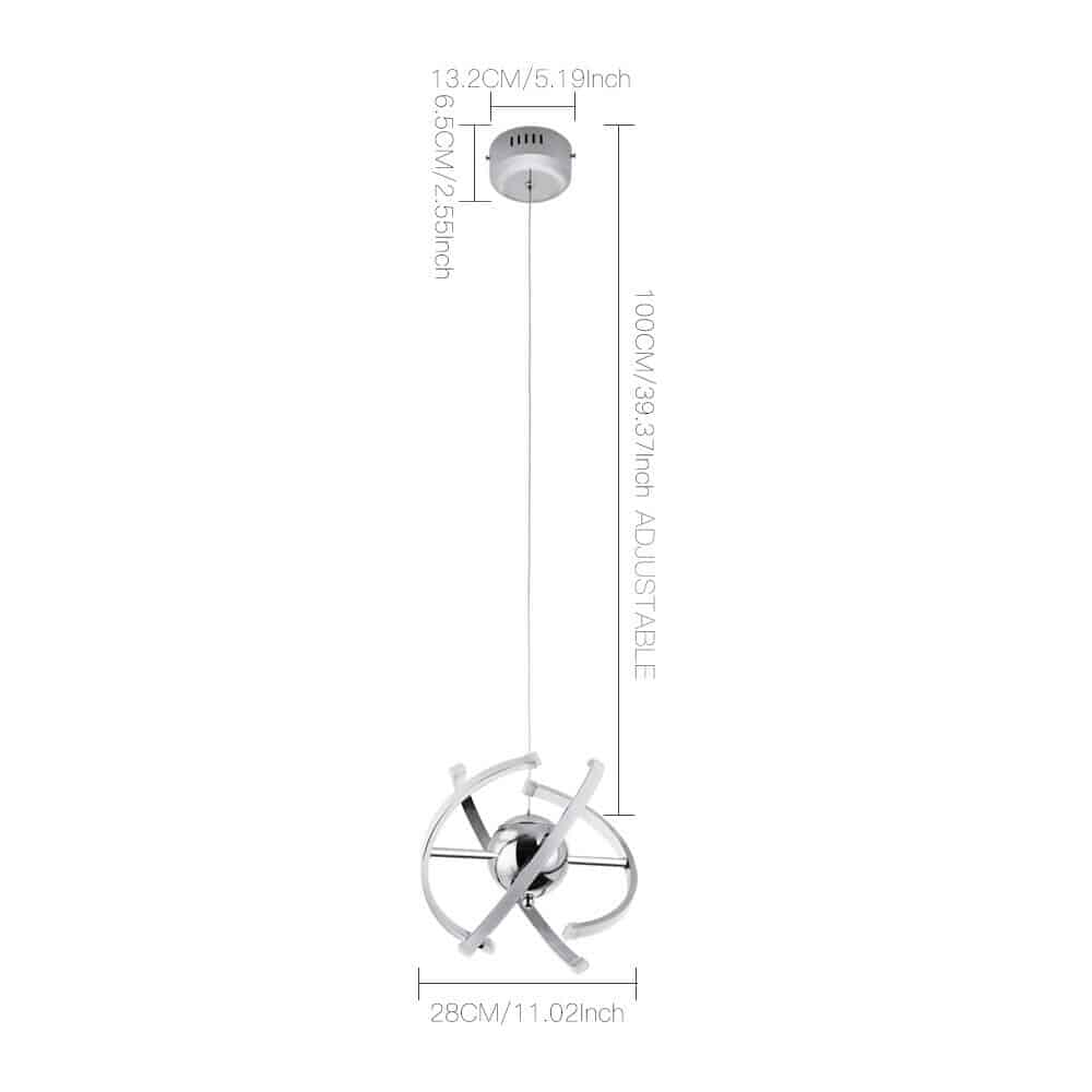 Modern 26W LED Light Chandelier Pendant Lamp Hanging Lights Ceiling Lighting US