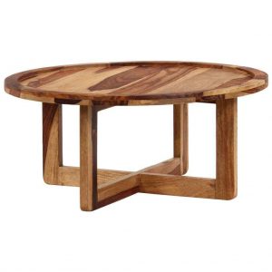 Solid Sheesham Wood Rustic Coffee Table