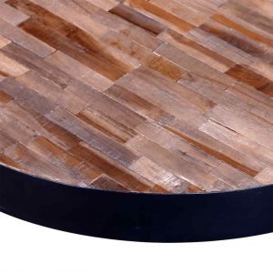 vidaXL Teak Round Reclaimed Wood Living Room Coffee Table