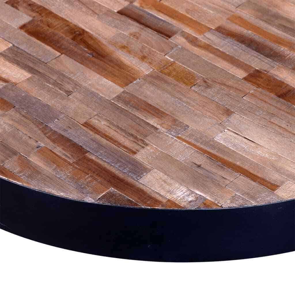 vidaXL Teak Round Reclaimed Wood Living Room Coffee Table
