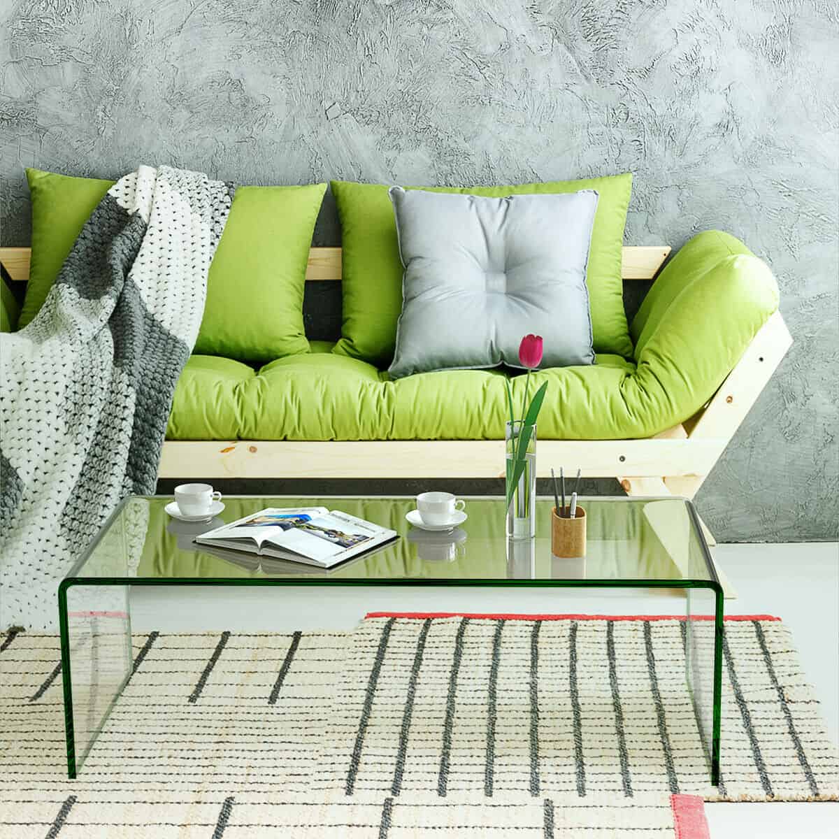 Tempered Glass Living Room Coffee Table