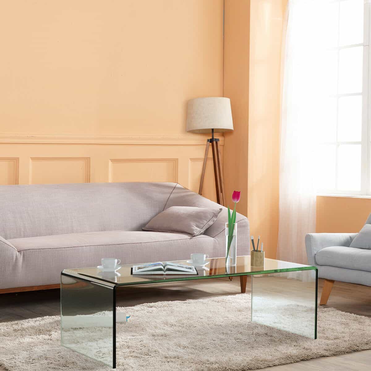 Tempered Glass Living Room Coffee Table