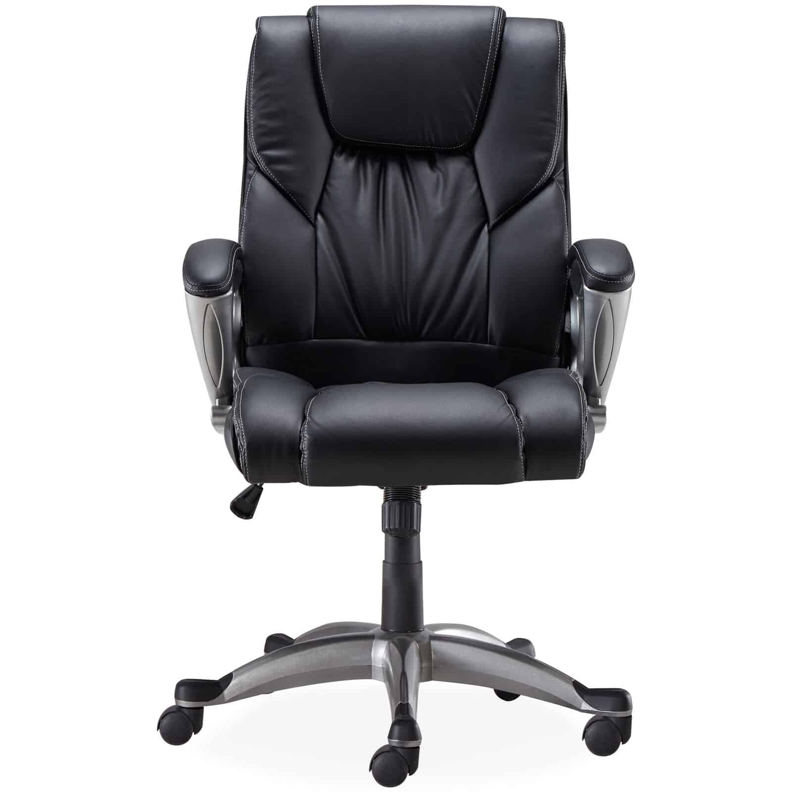 Black Ergonomic Executive PU Leather High Back Office Chair