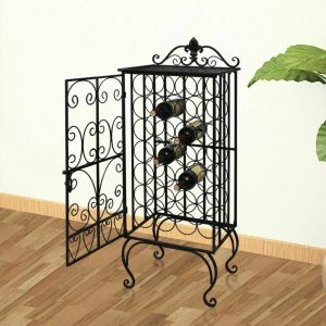 Metal Floor Standing Wine Rack
