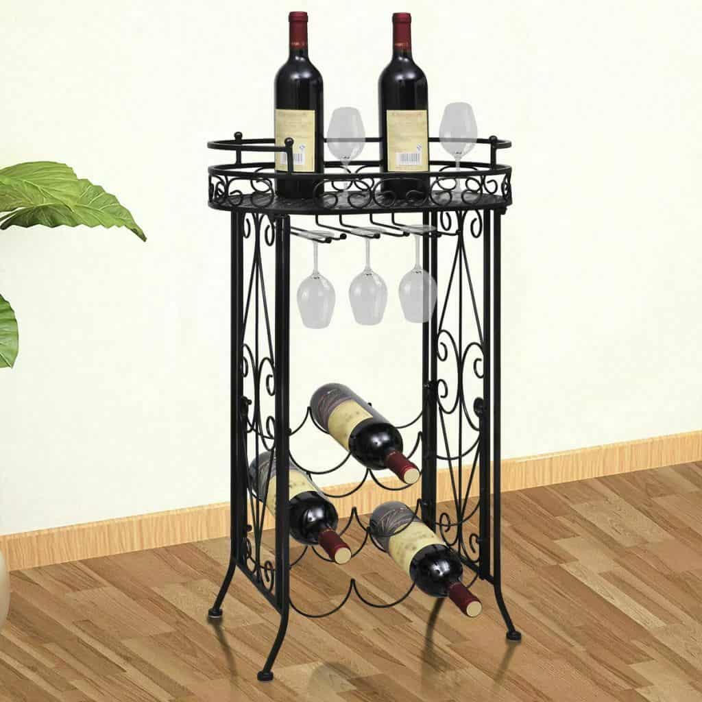 Metal Floor Standing Wine Rack