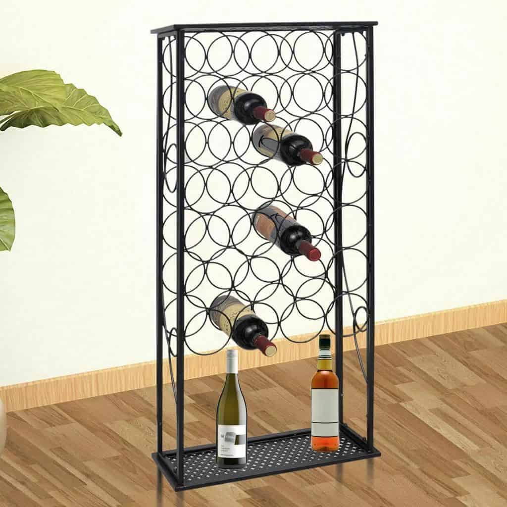 Metal Floor Standing Wine Rack