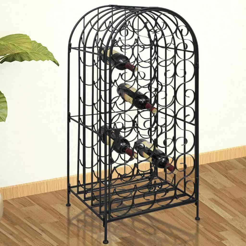 Metal Floor Standing Wine Rack