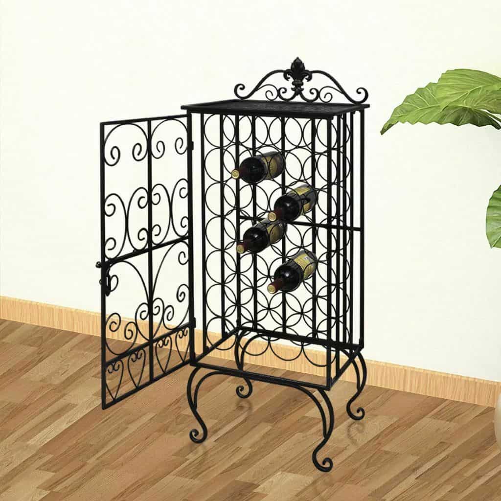 Metal Floor Standing Wine Rack
