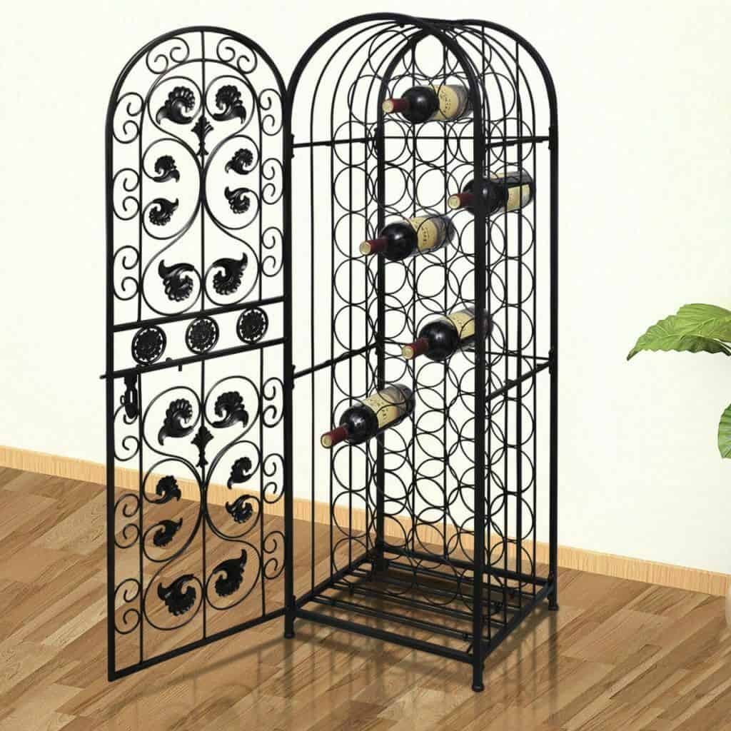 Metal Floor Standing Wine Rack