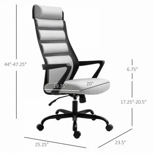 Vinsetto High-Back Home Office Desk Chair with Spandex Fabric