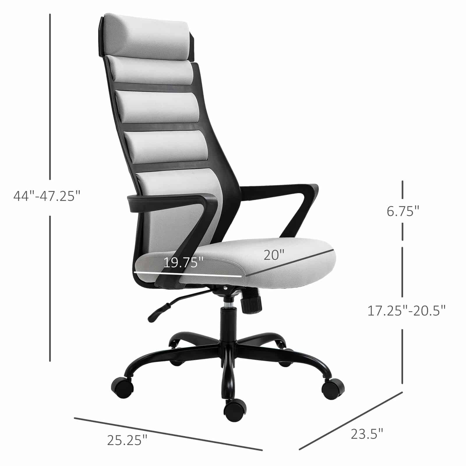 Vinsetto High-Back Home Office Desk Chair with Spandex Fabric