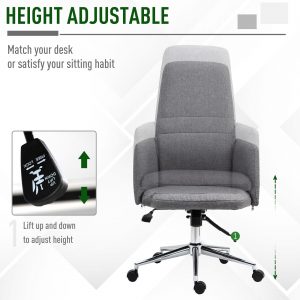 Vinsetto Geometric Design High-Back Office Chair