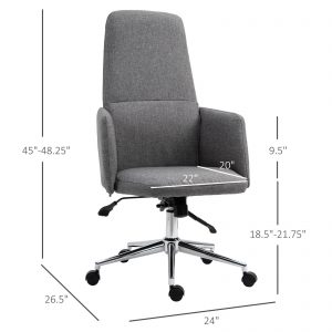 Vinsetto Geometric Design High-Back Office Chair