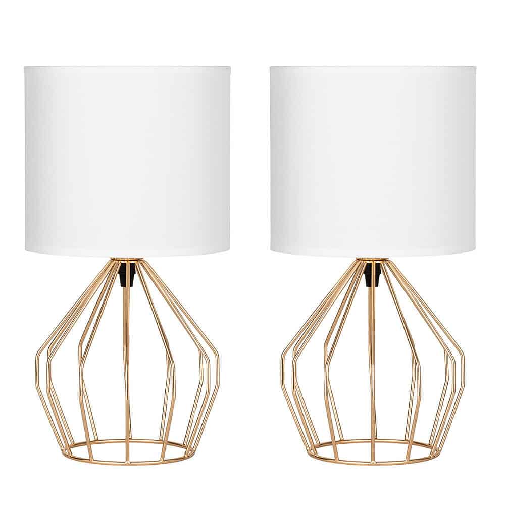 2 Hollowed Base Table Lamps