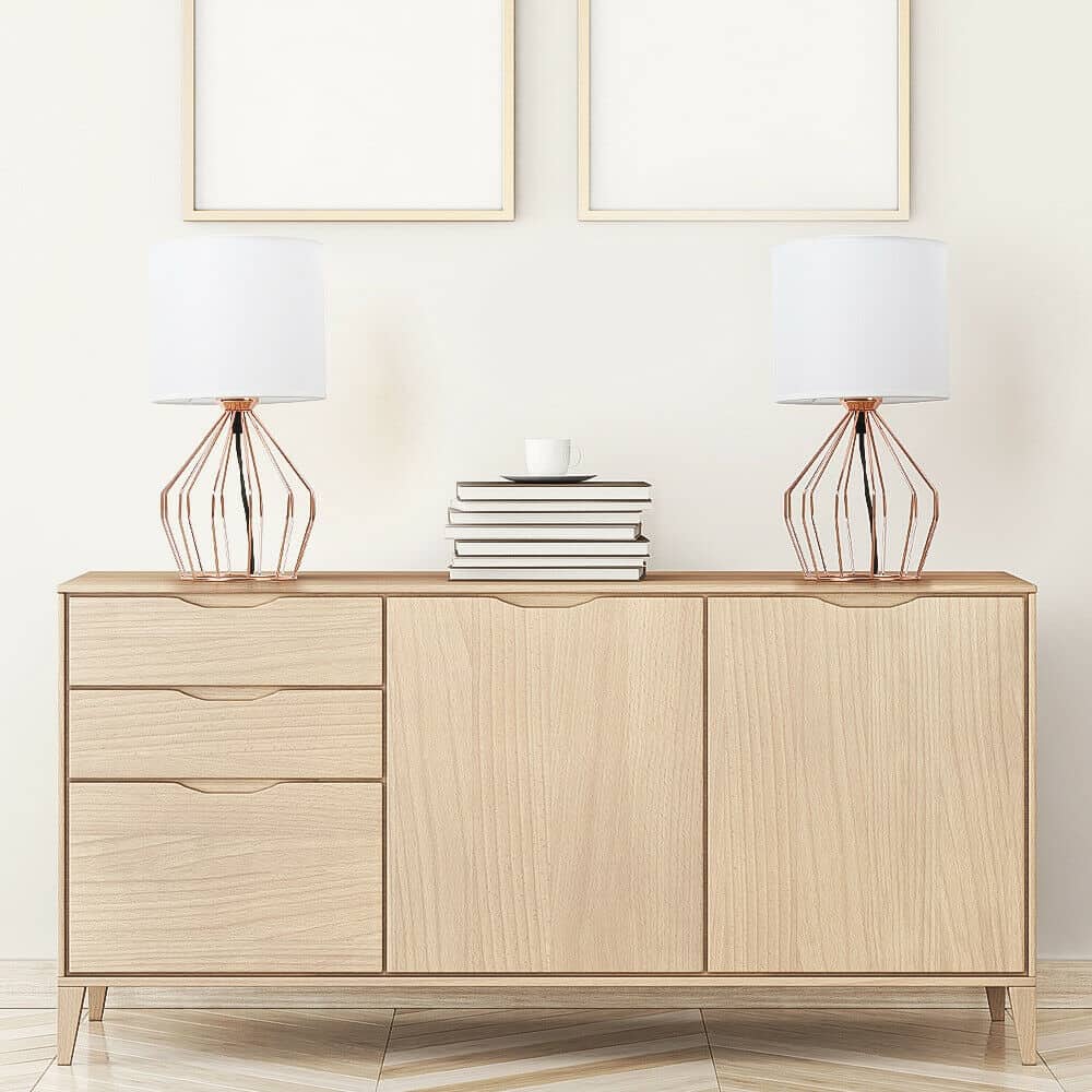 2 Hollowed Base Table Lamps