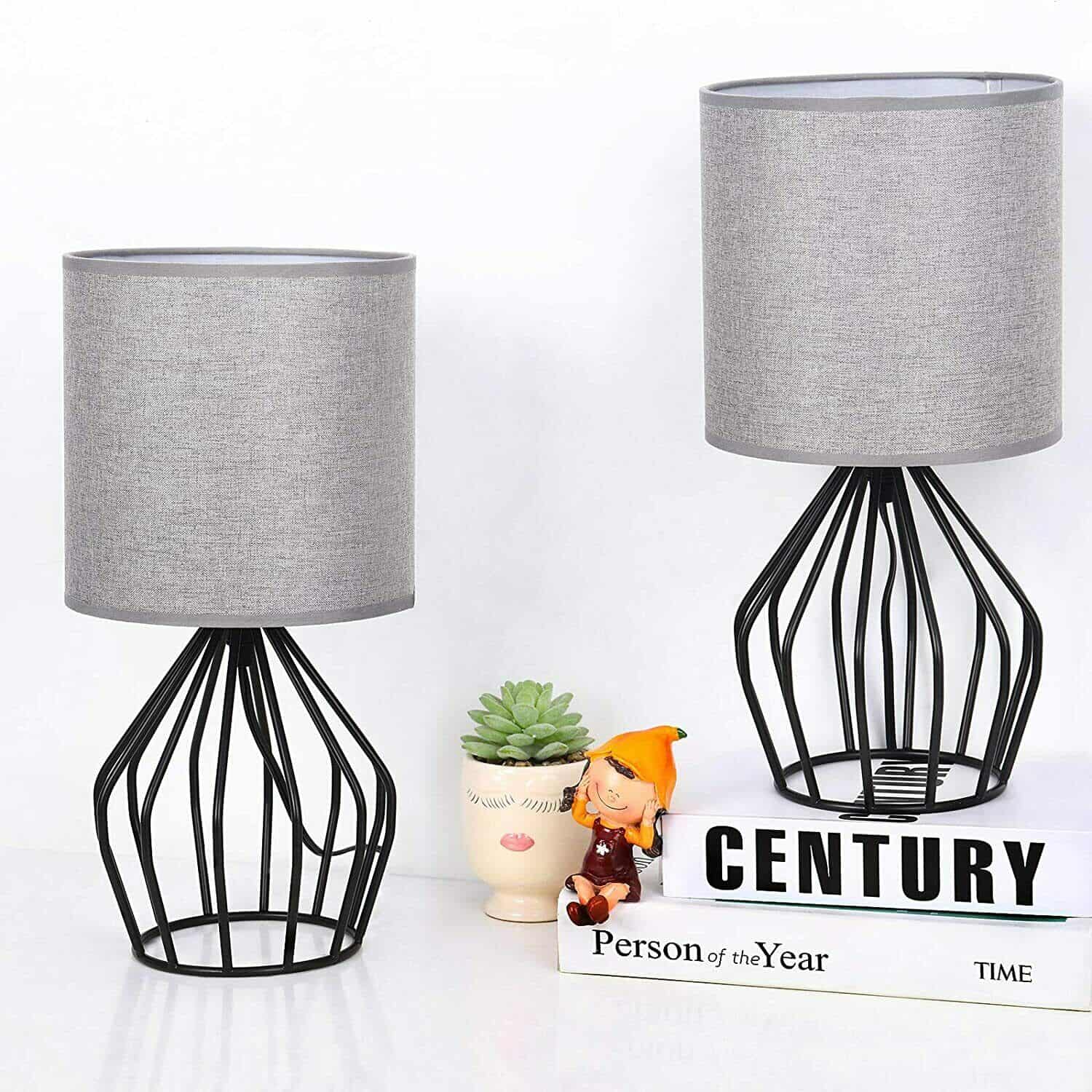2 Hollowed Base Table Lamps