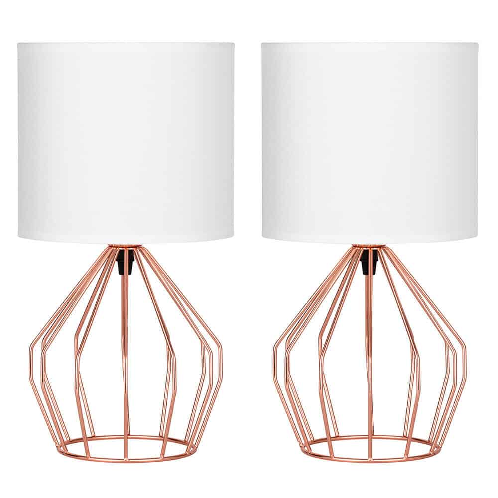 2 Hollowed Base Table Lamps