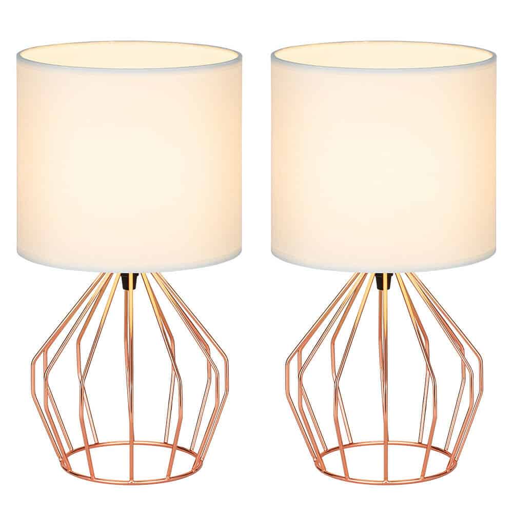 2 Hollowed Base Table Lamps