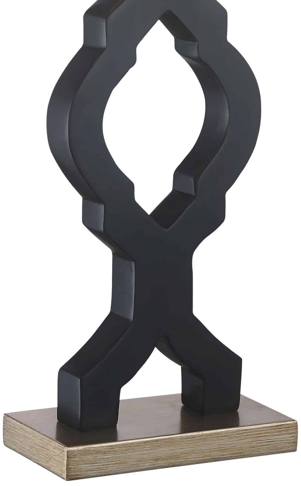 Set of 2 Classic Moroccan Black Modern Table Lamps