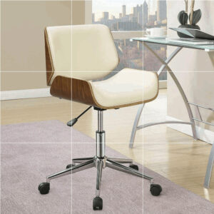 Coaster Leatherette Office Chair -Ecru