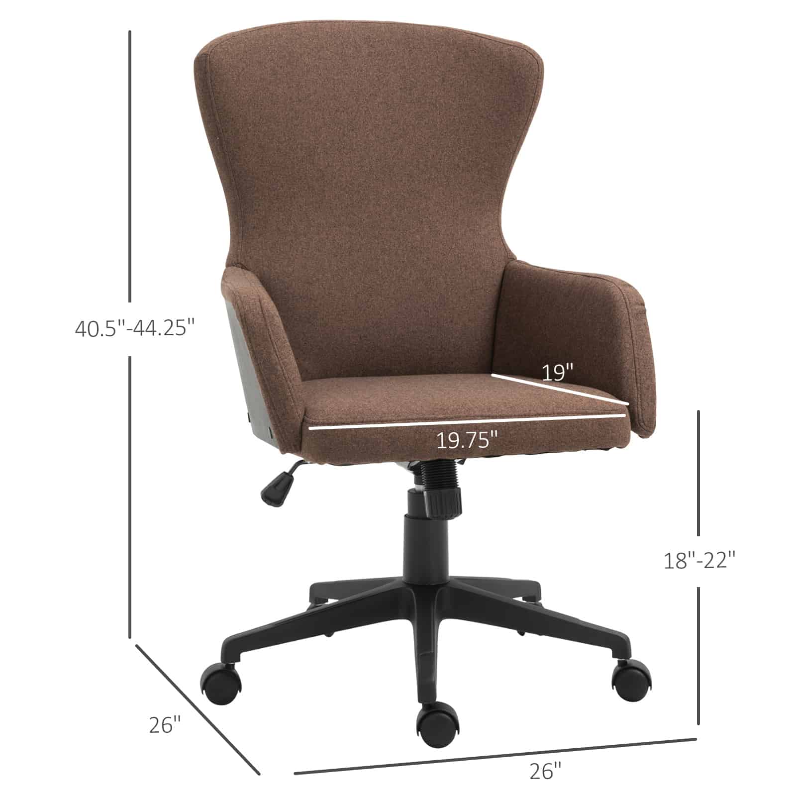 Vinsetto Ergonomic Rolling Office Desk & Computer Chair