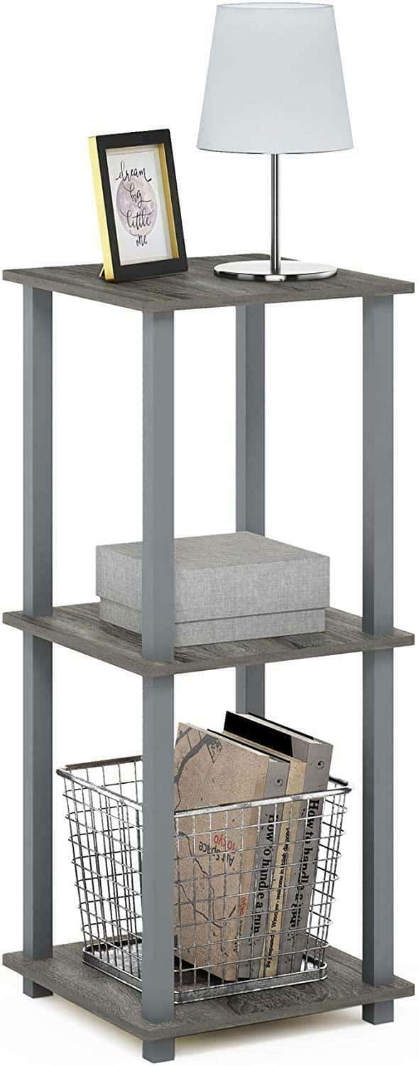 Set Of 2 Composite Wood Nightstand End Tables