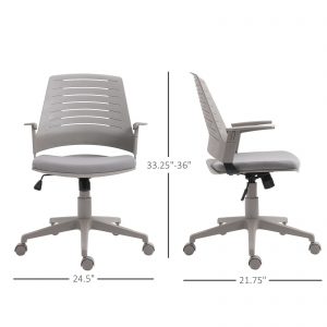 Vinsetto Black Ergonomic Home Office Chair