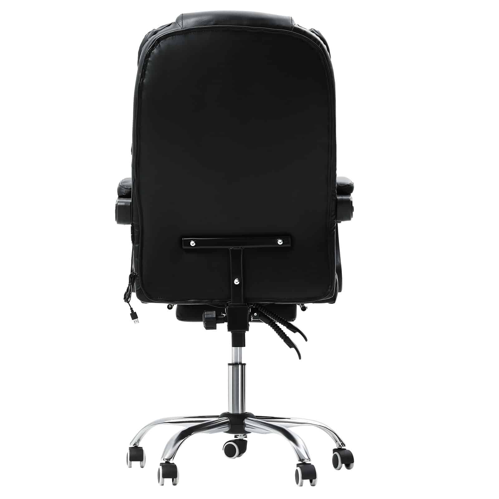 Black Executive Massage Reclining Office Chair