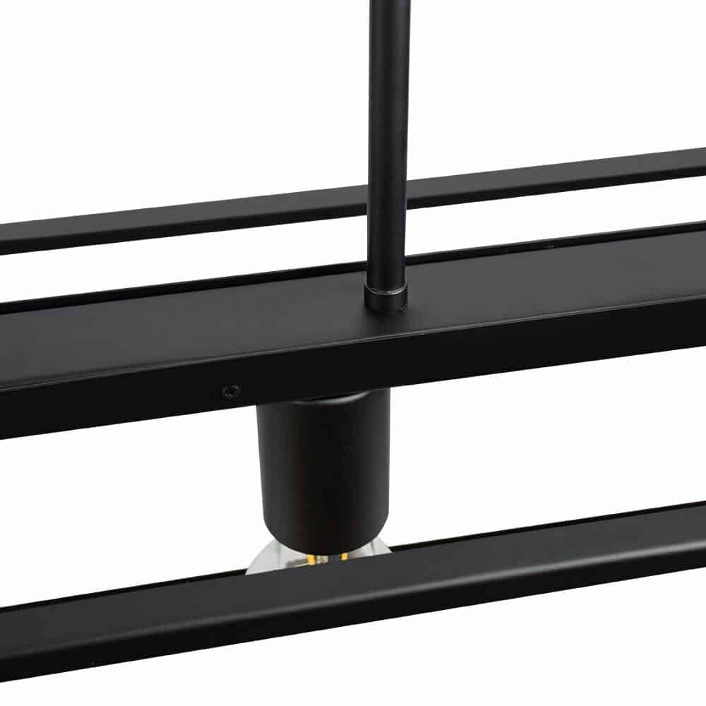 Industrial Linear 5-Light Caged Ceiling Light / Pendant
