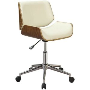Coaster Leatherette Office Chair -Ecru