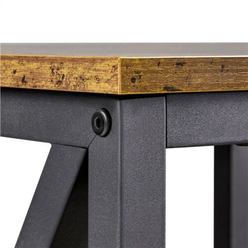 3-Tier Rustic Living Room Side Table
