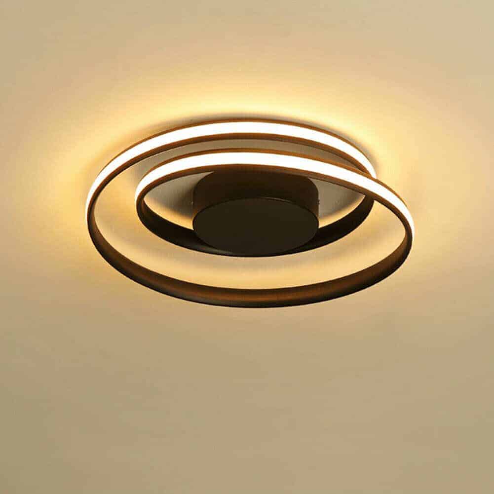 Black Swirls Acrylic Pendant Chandelier 4