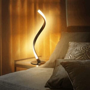 Spiraled Steel Dimmable LED Table Lamp 1