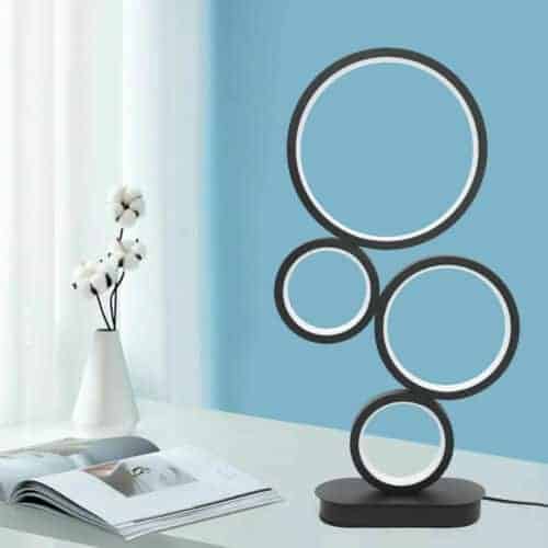 4-Circle Dimmable Halo LED Table Lamp 2