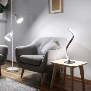 Spiraled Steel Dimmable LED Table Lamp