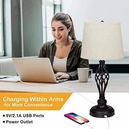 Set of 2 Touch 3-Way Dimmable Table Lamp 4