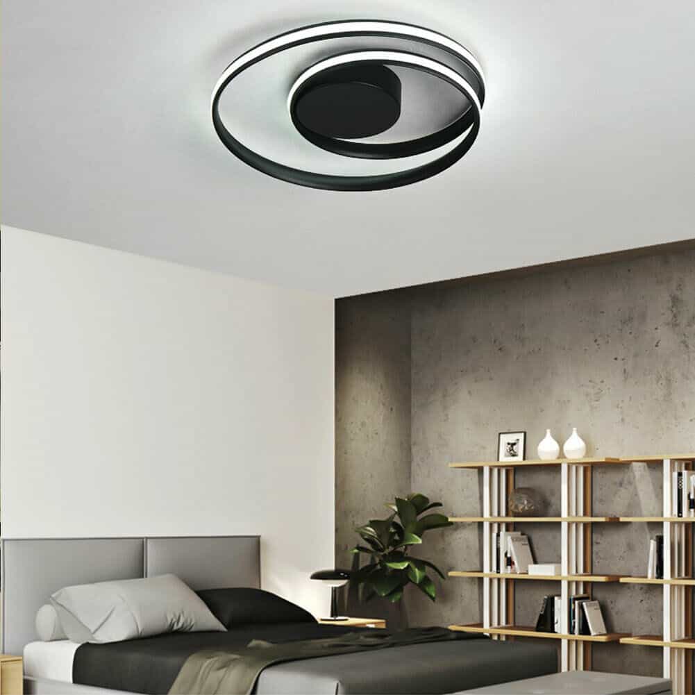 Black Swirls Acrylic Pendant Chandelier 11