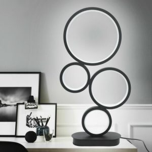 4-Circle Dimmable Halo LED Table Lamp